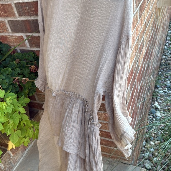 EASEL Ladies M Tan Dolman Sleeve Open Cardigan Casual Resort Wear Duster/Kimono - Picture 8 of 8